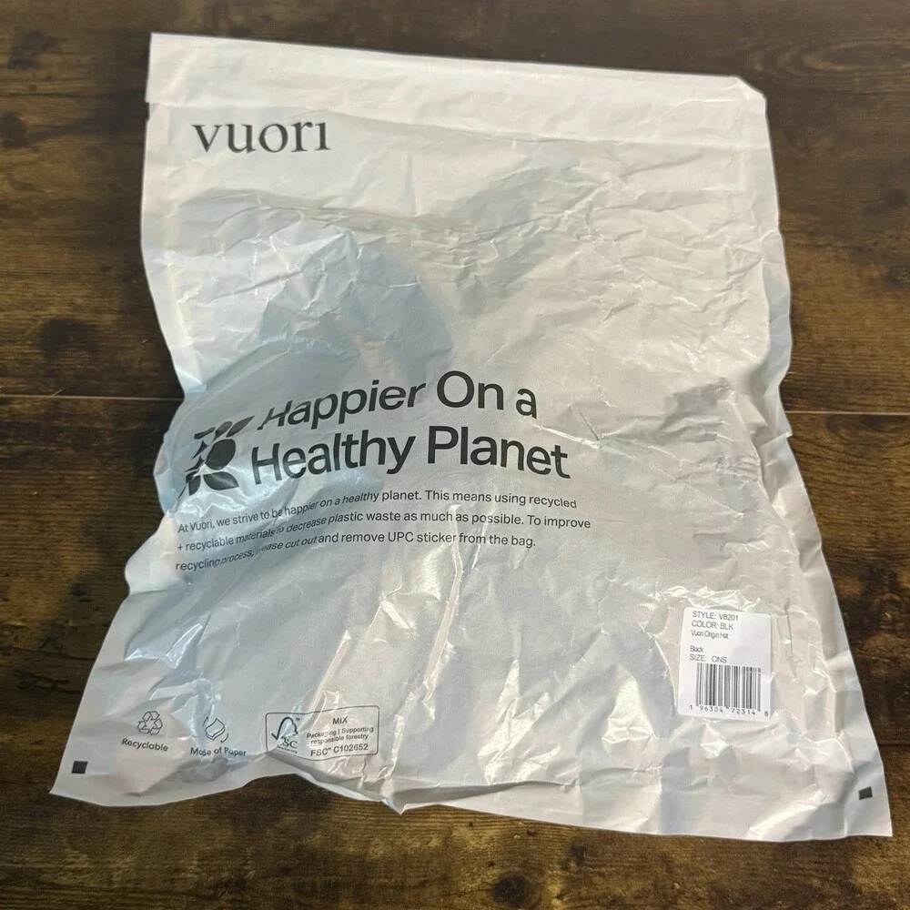 NEW Vuori Origin Hat Black Adjustable Strapback One Size